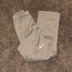 Grey Nike sweatpants